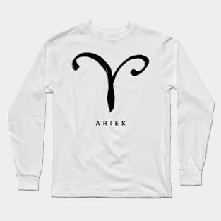 KIROVAIR ASTROLOGICAL SIGNS ARIES #astrology #kirovair #symbol #minimalism #horoscope #widder #home #decor Long Sleeve T-Shirt